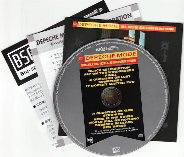 CD & Japanese and English Booklets, Depeche Mode - Black Celebration